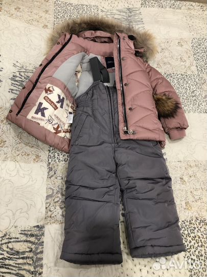 Костюм зимный на девочку 80 см
