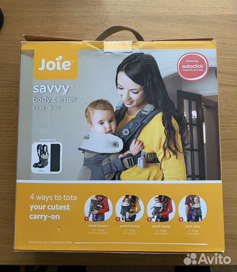 Рюкзак переноска кенгуру Joie