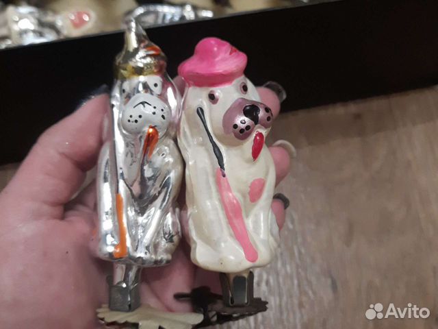 Елочные игрушки СССР пес мастино