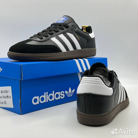 Кроссовки Adidas Samba чёрные 7
