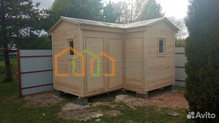 Угловые хозблоки под ключ / Бронницы