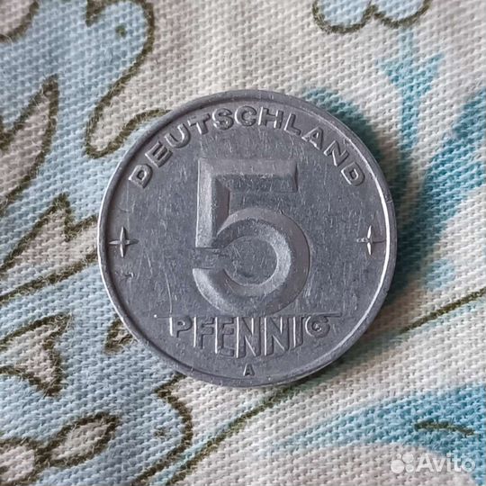 ГДР 5 пфеннигов, 1952 (А )