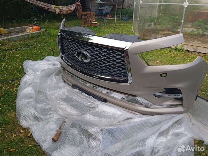 Бампер передний infiniti qx80