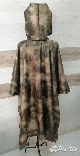 Дождевик пончо мох