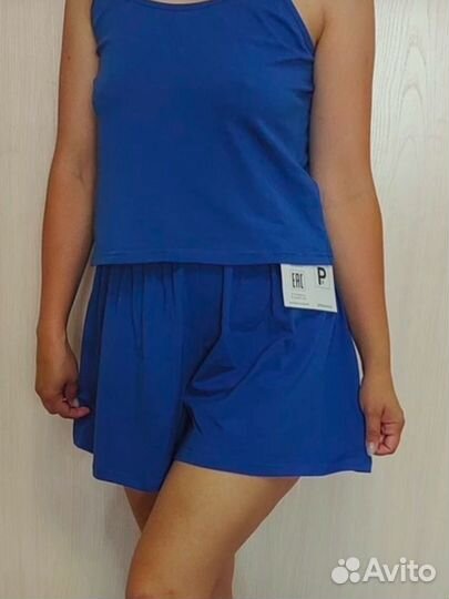 Пижама женская майка шорты трикотаж 42-44