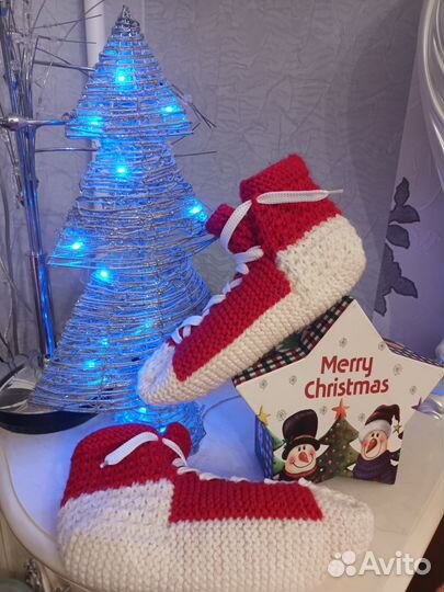 Носки вязаные ручной работы пуховые