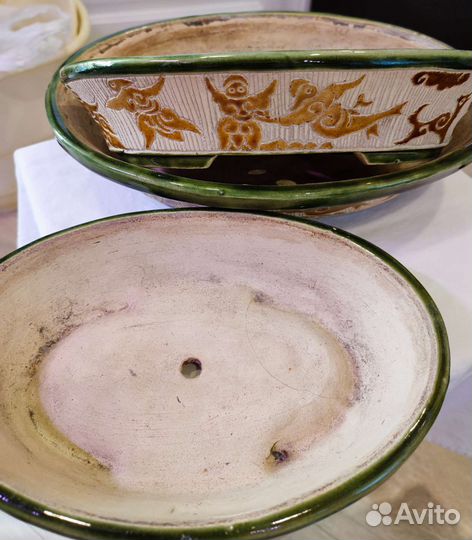 Набор горшков керамических для мини сада