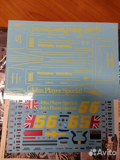 Tamiya 1/12 Lotus 78 + деки