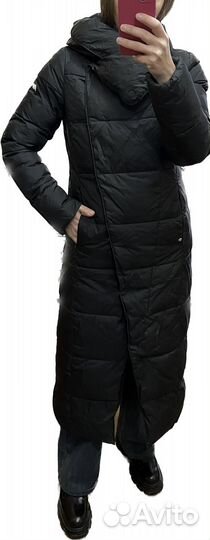 Пуховик зимний длинный женский 42