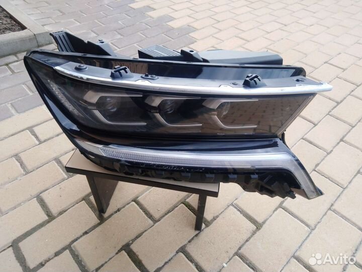 Лед фара Kia sorento4 (20-23) led 3 линзы