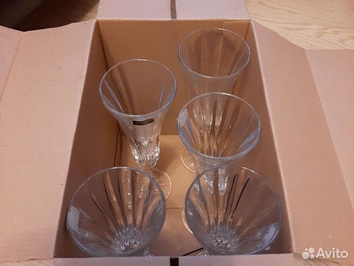 Бокалы богемское стекло