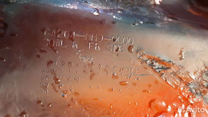 Правый большой пластик Honda Transalp 600