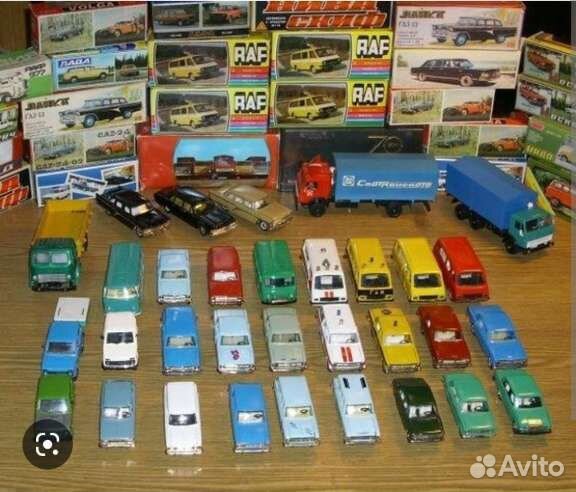 Модели автомобилей СССР в ассортименте