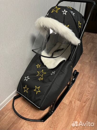 Санки коляска pikate от 0 месяцев