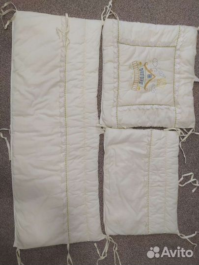 Бортики в кроватку + постельное