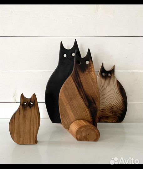 Набор разделочных досок для кухни коты символ года