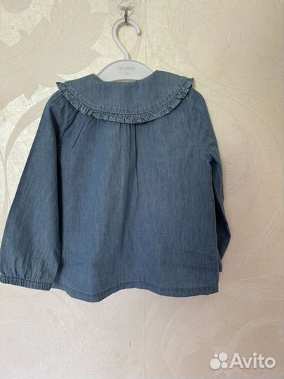 Джинсовая рубашка для девочки La Redoute