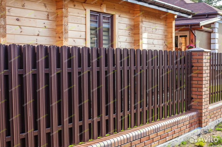 Забор под ключ из профлиста