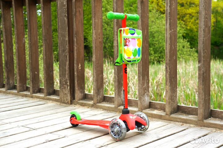 Самокат Mini Micro Limpopo Красный LED