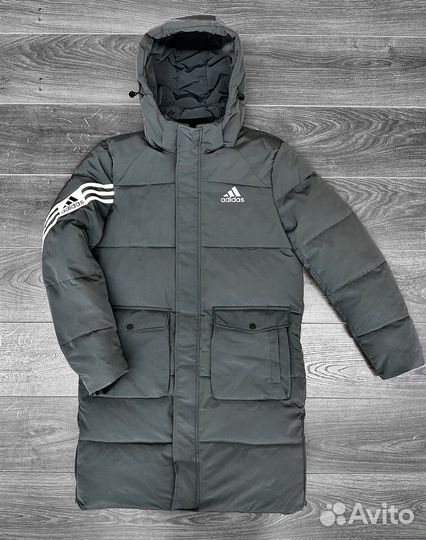 Пуховик мужской длинный adidas
