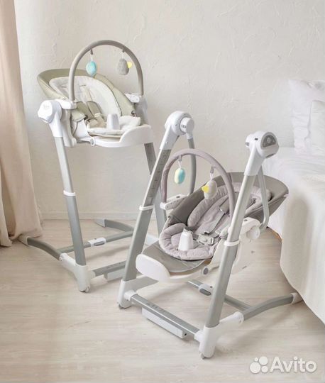 Детская качеля-шезлонг-стульчик для кормления