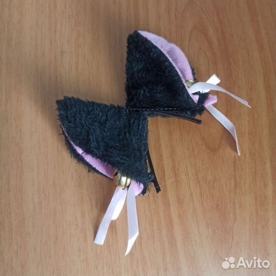 Уши на заколках, кошка, кошачьи