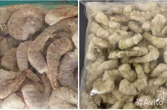 Креветка Ваннамей в панцире, очищенная, на хвосте