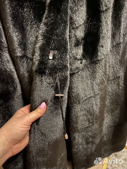 Искусственная шуба под норку 46