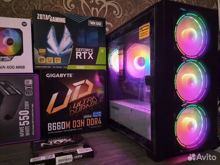 Специально Для Игр Core i5 12400B660+RTX3060 12G