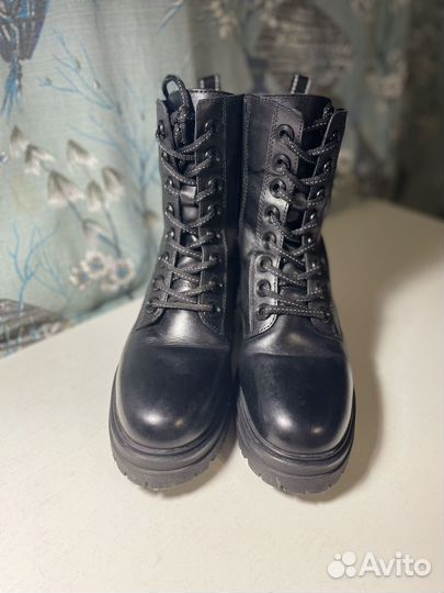 Ботинки зимние натуральная кожа marco tozzi