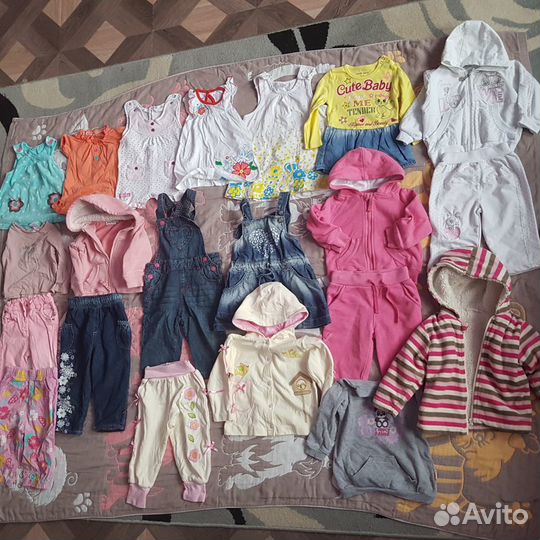 Детские вещи пакетом для девочек 74-80
