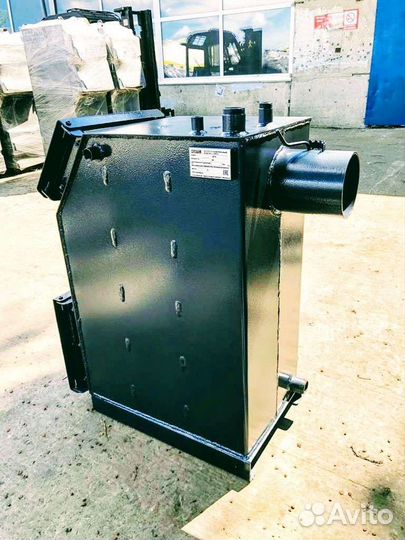 Твердотопливный котел с большой топкой