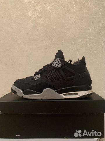 Nike air jordan 4 black canvas оригинал купить в Москве | Личные вещи ...