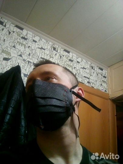 Маска кожаная hand made