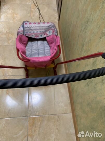 Санки коляска на колесах