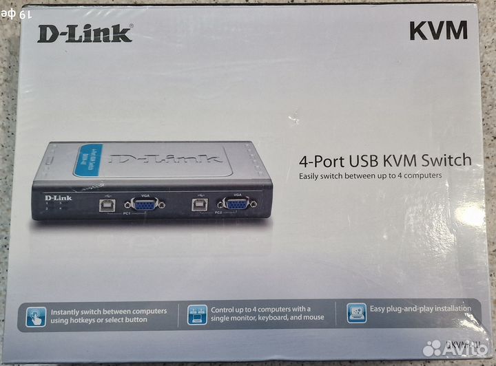 KVM переключатель USB D-Link dkvm-4U