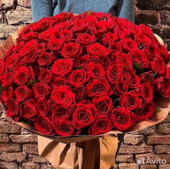 Высокие розы Доставка цветов