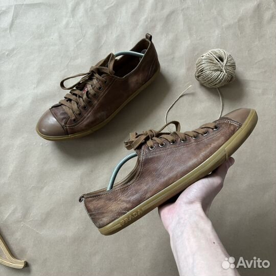 Prada Leather Sneakers