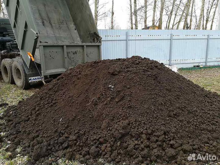 Чернозем, навоз, грунт, песок, глина