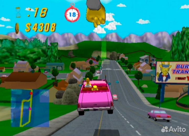 The Simpsons Road Rage, б/у (Xbox)