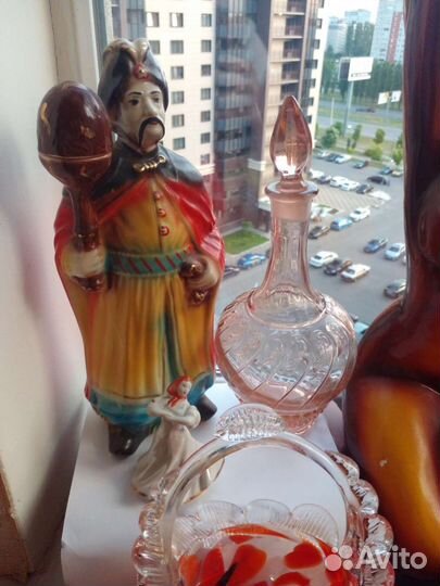 Вещи СССР Статуэтка,ваза,штоф,хрусталь