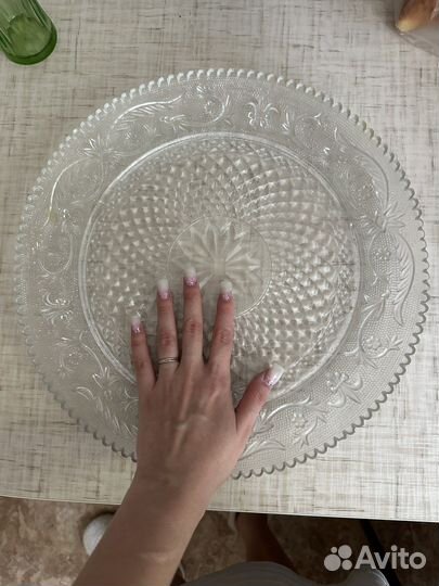 Блюдо хрустальное СССР