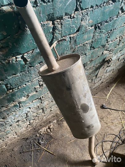 Задняя банка глушителя на гранту