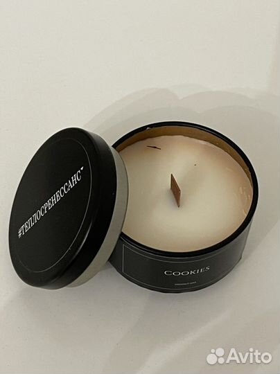 Свеча натуральная из кокосового воска