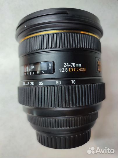 Sigma 24-70mm f2.8 if EX DG HSM (диафрагма)