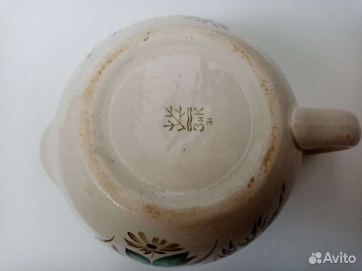 Сливочник, цветочный орнамент