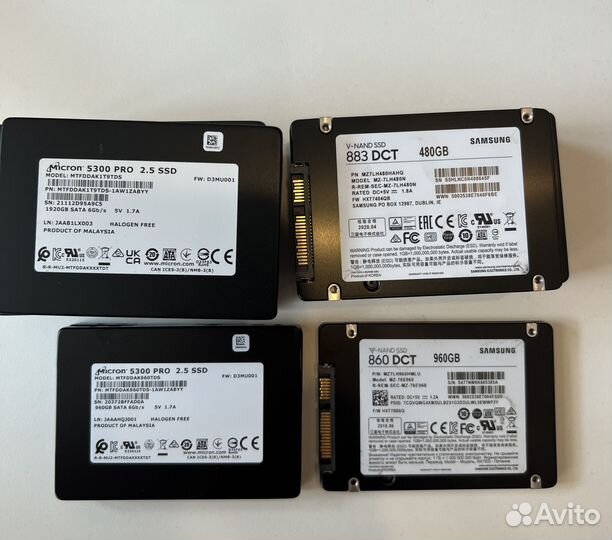 Диски SSD 860/883 DCT