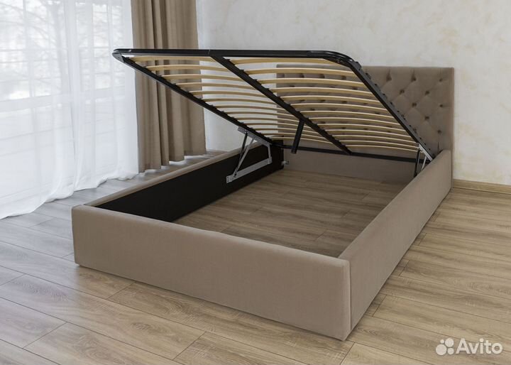 Кровать с подъемным механизмом 140х200 барокко