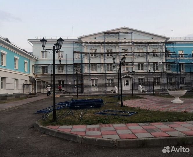 Леса строительные. Рамные леса