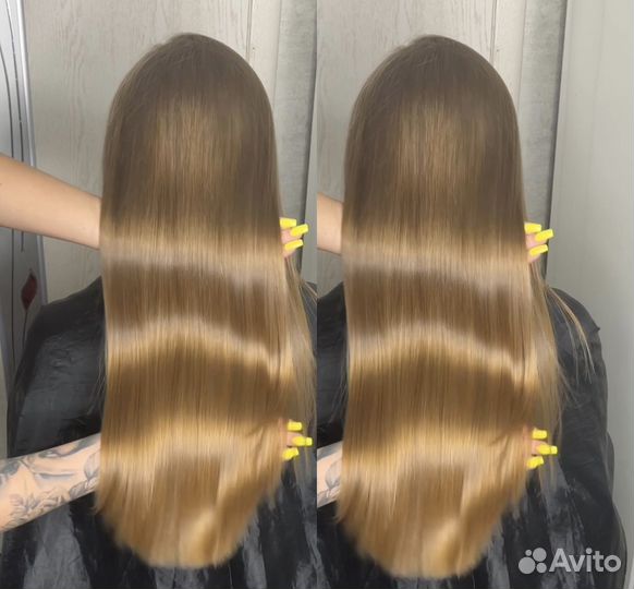 Кератиновое выпрямление волос